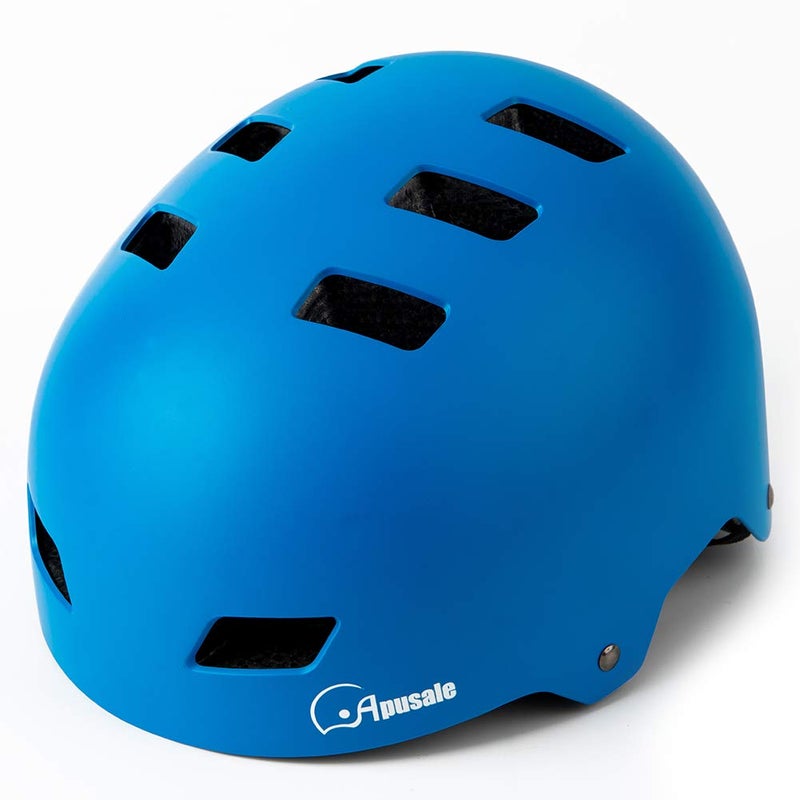 Apusale Bike Skateboard Helmet, Adjustable and Multi-Sport for Skate Scooter, 3 Sizes for Adult Youth Kids Toddler (Blue) - Image 3